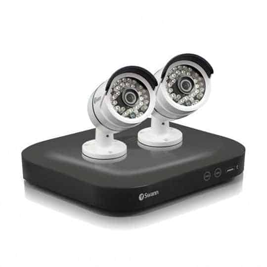 Swann 2 x Camera CCTV Security Kit, HD 3MP with 4 Channel DVR 1TB Pre-installed